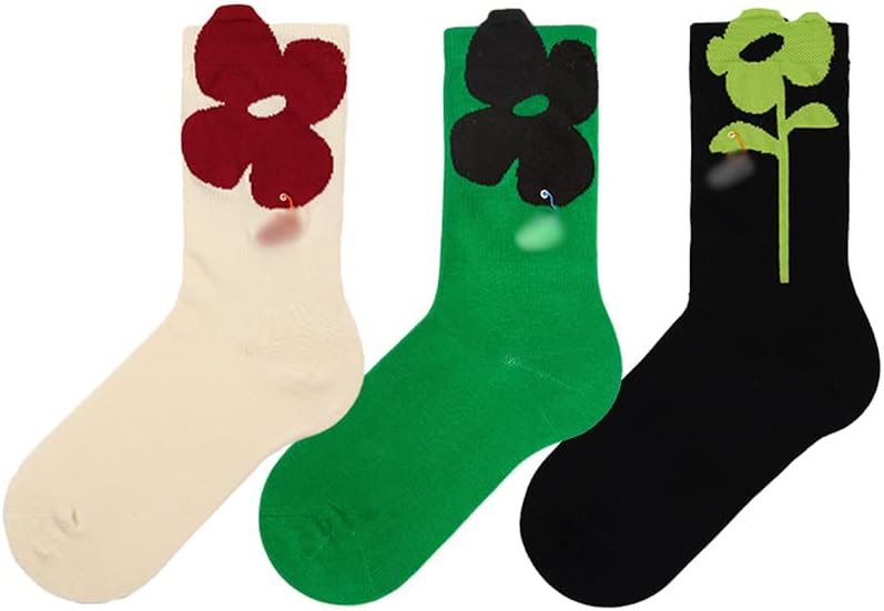 Hiking Socks Socks for Women 3 Pair Socks Soft Cotton Socks Womens Retro Socks Suitable for Daily Wear Walking Socks