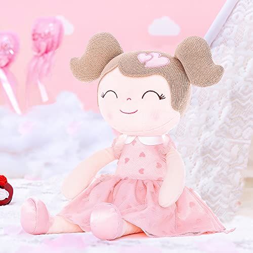 Gloveleya Baby Doll Baby Girl Gifts Soft Toy Plush Dolls Pink Flocking Heart Girl 16 Inches #TOP2