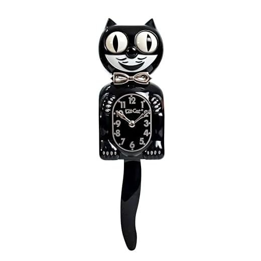 Kit Cat Klock Retro Black