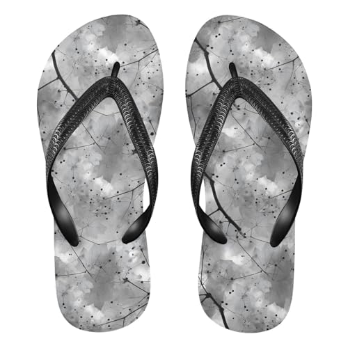 Flip Flop Sandals Branch Pattern Print for Women Men Beach Outdoor XS
