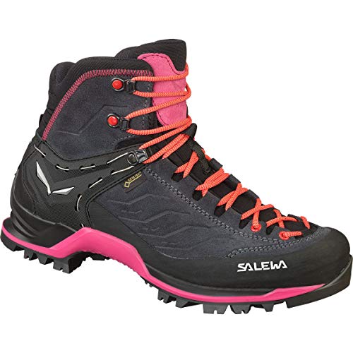 Salewa Women's High Rise Hiking Shoes High Rise Hiking Shoes , Asphalt/Sangria , 8.5 US
