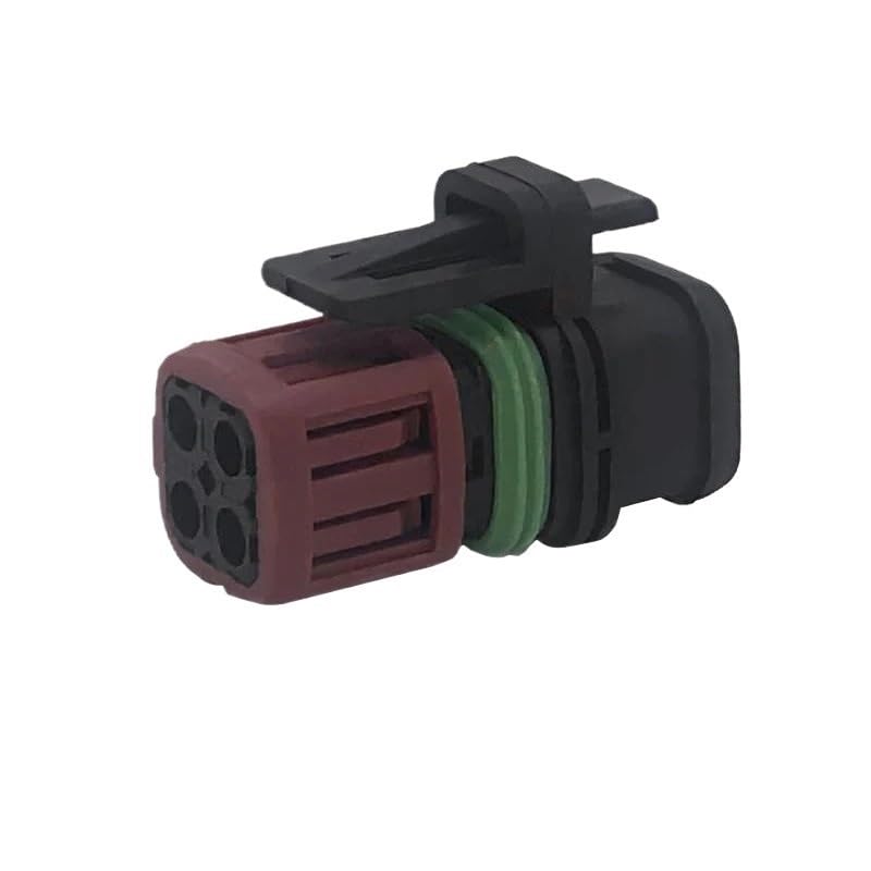 2/5/10/20/50/Sets 4 Pin Fuel Injector Wiring Plug oxy*/gen Connector Socket for Cars Excavator Plug 1337352-1(10 Sets_4P)