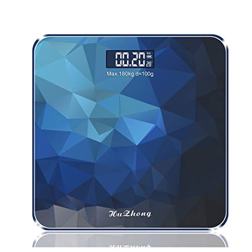 Digitale Personenwaage Hochpräzise Waage Hintergrundbeleuchtung Display Blau,A