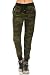 My Yuccie Women's Comfy Jogger Pants with Zipper Side Pockets One Size