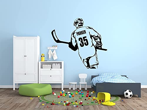 Vinilo Decorativo Personalizado para Pared Hockey miniatura 4