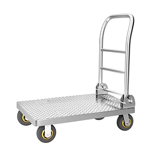 Presentazione del nostro carrello pieghevole con piattaforma, progettato per prestazioni pesanti. Realizzato in acciaio laminato a freddo ispessito, offre uno spessore uniforme e una resistenza allo stress stabile. La superficie antiscivolo garantisce un trasporto sicuro delle merci, riducendo al minimo il rischio di scivolamento. Con capacità di carico di 350 kg, 450 kg e 750 kg, è una soluzione ideale per tutte le vostre esigenze di trasporto.