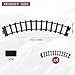 Hot Bee 4 Pcs Train Tracks Accessories Curved Train Track Railroad Building Toy Railway Rail with 14 Snaps 9015 Trains Set,Gifts for 3 4 5 6 7 8+ Year Old Kids (Size：6cm-2.36in)