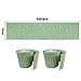 Simplemiuji 10M Linen Pattern Wallpaper Border Stick Waterproof Wall Border Easy to Apply Kitchen Bathroom Tiles Self-Adhesive Sticker 4x393 inch (Light Green)