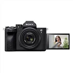 Sony Alpha ILCE-7M4K Full-Frame Hybrid Camera 33MP Interchangeable-Lens Mirrorless Camera with 28-70mm Digital Zoom Lens | 4K 60P Video Recording | Real-Time Eye AF for Humans, Birds, Animals - Black