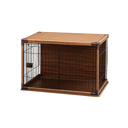 LIFENGFF ペットケージ、犬用クレート 木製ペットケージ 猫ケージ 屋内ペット家具 小中サイズ 猫ケージ ペットベビーサークル