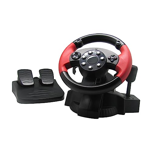 Image of Race Steering Wheel with Floor Pedals Gaming Accessories Gaming Racing Wheel|Controllers & Attachments|Video Games & Consoles