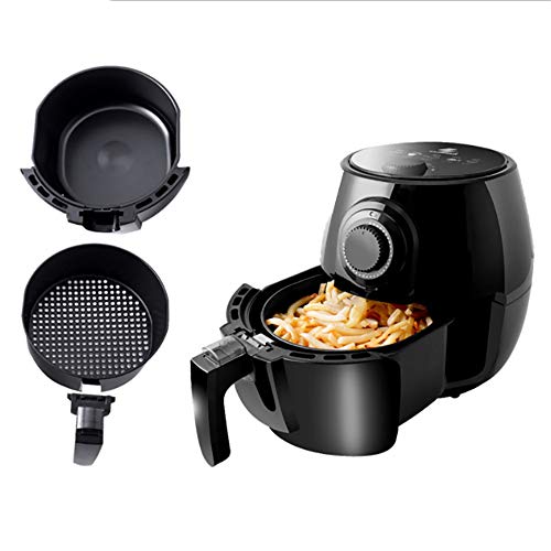 Large Capacity Smart Air Fryer, 1200W Heating Oil-Free Electric Fryer with Temperature Adjustment