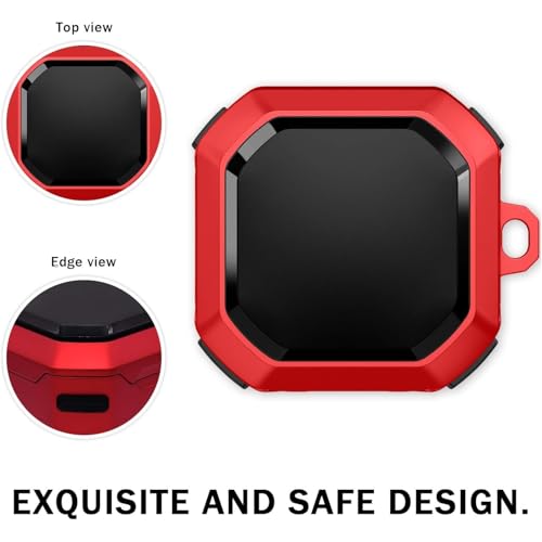 Image of Full Body Rugged Shockproof Case Cover Compatible for Samsung Galaxy Buds Core (2025) -Red