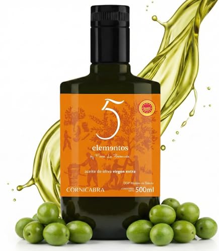 5 Elementos Aceite de Oliva Virgen Extra Cornicabra | DOP Montes de Toledo | AOVE de Nueva Temporada Extracción en Frío (500ml)