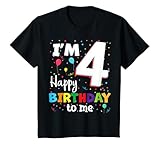 Four 4th Birthday Happy Birthday Boys Girls 4 Years Old 4yr T-Shirt