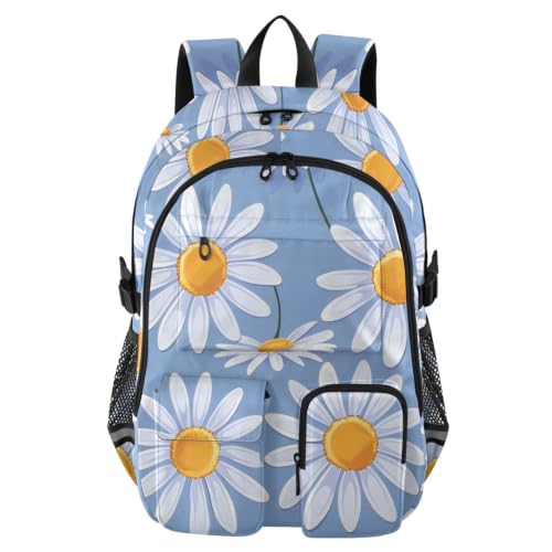 Bolsas de trabajo de 17.5 pulgadas y mochilas de viaje de margaritas para la escuela y el día a día