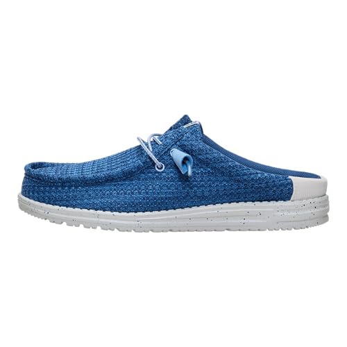 Image of HEYDUDE Men's Wally Slip Multi Mesh Ensign | Lightweight Breathable Slip On Shoes | Casual Comfortable Everyday Footwear