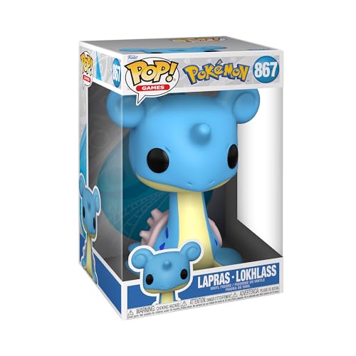 Funko Pop! Jumbo: Pokemon - Lapras - Figura de Vinilo Coleccionable - Idea de Regalo- Mercancia Oficial - Juguetes para Niños y Adultos - Video Games Fans - Muñeco para Coleccionistas y Exposición