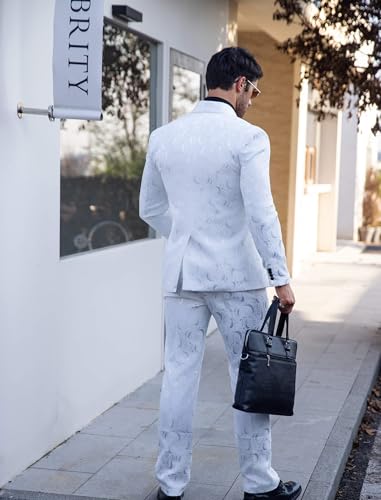 Wemaliyzd Suits Men Regular Fit Wedding Suits for Men Prom Dinner Party Blazer Jacket Vest Pants Set3