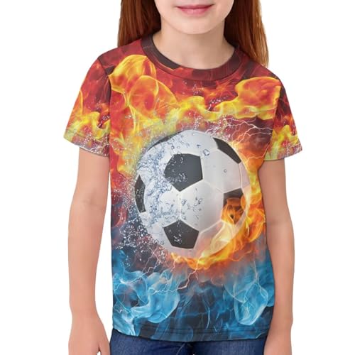 Image of JEOCODY Boys Girls Graphic Tees Funny 3D Printed Short Sleeve T-Shirts 3-16T