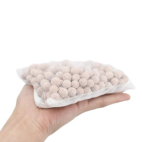 Image of 1.1 lbs Ceramic Bio Filter Balls for Aquarium, Fish Tank Filter Media Sphere for Freshwater & Saltwater, Koi Pond Sump Filter with Reusable Media Bag