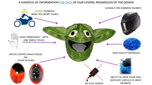 Image of Falcon One Fancy Helmet Cover For Full Face Helmets | Cute Helmet Covers | For Unisex Riders |, Cycling, Yellow