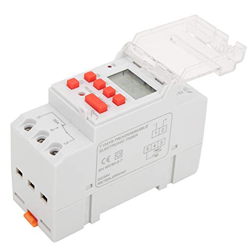 7 Day Digital Timer Weekly 12/24Hrs Programmable Timer Relay Dc 24V 30A 16 On Off Digital Timer Switch Din Rail #TOP7