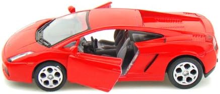 Miniatura 4 de KiNSMART SetOf4 Lamborghini Gallardo Escala 132 de 5 pulgadas con acción de retroceso rojo amarillo naranja negro