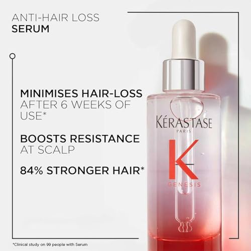 Image of Kerastase Genesis Anti-Hair Fall Serum 90ml | Hair Serum for Hair Fall Control | Strengthens Hair | Infused with Aminexil 1.5%, Ginger Root & Caffeine (Pack of 2)