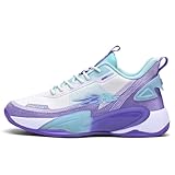 Bolognifi Tênis de basquete masculino para esportes indoor e outdoor, tênis corrida para treino Equipamento de basquetebol(Purple,36 BR)