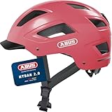 ABUS Casco Urbano Hyban 2.0 - Casco de Bicicleta con luz Trasera, Carcasa Dura ABS, Buen Ajuste - para Hombres y Mujeres