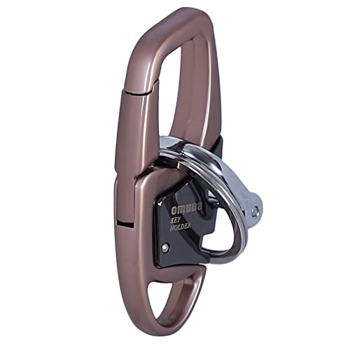 Image of Techpro Stainless Steel Keychain Heavy Duty Car Keychain For Men And Women (Brown)