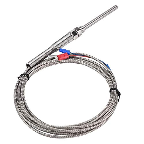 Hilitand M8 Rosca PT100 Sensor de termopar Resistencia Platino Termopar Sonda Sensor Temperatura Cable ()