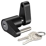 CZC AUTO Black Trailer Hitch Coupler Lock, Dia...