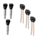 PARTSLINE - (Lot de 3) Bobine d'allumage Crayon avec faisceau compatible pour Moteur 1.2 1.4 Tfsi Tsi 1.6 Fsi équivalent à 036905715A 036905715F 036905100A 06B905115ZSE030 0986221023 0040102030