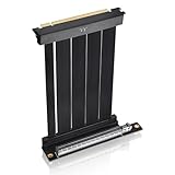 Thermaltake PCIe 4.0 Dual 90°Degree Connectors Riser Cable; 16Gbps High-Speed Transmission; 130mm; EMI Shielding; AC-071-CO1OTN-C1; 3 Year Warranty