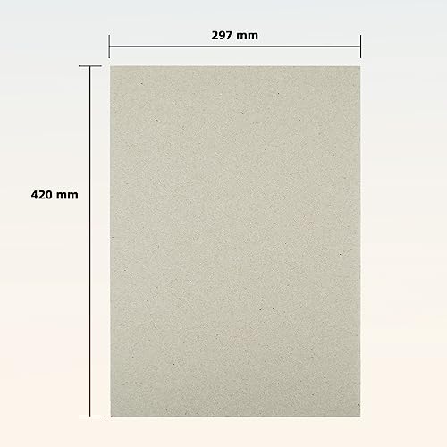 STRBOXONG A3 Greyboard, 15 Sheets 1500 Micron Thick Recycled Card, 1.5 mm Craft Model Making Presentation Board, Mounting Backing, Modelling Board Card (297 x 420 mm)