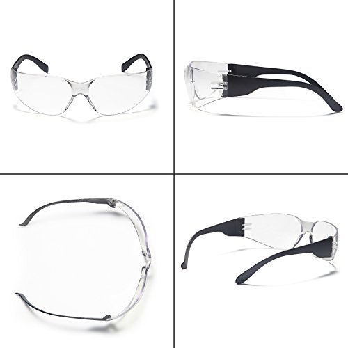 Trust Optics 12 Pack Safety Glasses Ansi Z87+ Certified Protective Eyewear Goggles For Men And Women With Uv Eye Protection #TOP3