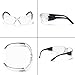 TRUST OPTICS 12 Pack Safety Glasses ANSI Z87+ Certified Protective Eyewear Goggles for Men and Women with UV Eye Protection