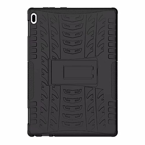 PRIME RETAIL Back Shockproof Armor Defender Anti-Scratch Protective Case Cover with Kickstand for Lenovo Tab 4 (Black, 10 inch) (B07FGFGZX7) Amazon Price History, Amazon Price Tracker