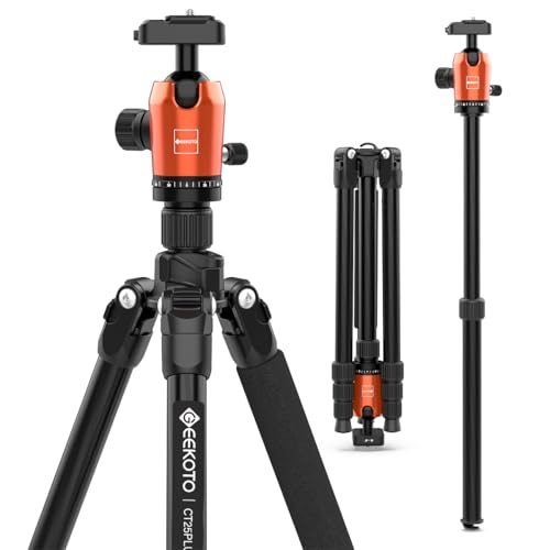 GEEKOTO Carbon Fiber Camera Tripod，Lightweight...