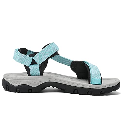 Image of Women's Hiking Sport Sandals Water Outdoor Athletic Shoes With Arch Support Adjustable Velcro Beach Shoes