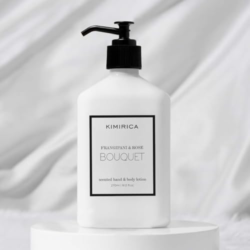 Image of Kimirica Bouquet Hand Lotion with Goodness of Frangipani and Rose, 100% Vegan & Paraben Free, (Frangipanis & Rose)