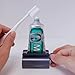 XYKEEY Toothpaste Tube Squeezer - Set of 2 Toothpaste Squeezer Rollers, Metal Toothpaste Tube Wringer Seat Holder Stand (Gray)