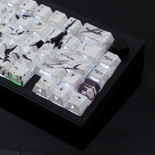 Teclas PBT para teclado mecánico Cherry MX Sunset de 131 piezas con perfil Cherry 2