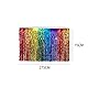 CENPEK 2 Stück Regenbogen-Partydekorationen,75 x 275 cm Regenbogen-Tischrock, Regenbogen-Pride-Tischrock, Cartoon-Party-Tischdekorationen für Geburtstagsparty, Urlaub, Hochzeit, Verlobung, Brautparty