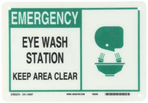 Panneau Eye Wash Station Brady pour sécuriser vos laboratoires