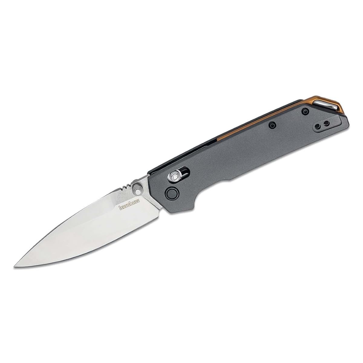 Kershaw Iridium Folding Pocket Knife, 3.4 inch D2 Steel Blade, DuraLock Locking Mechanism, Pocketclip