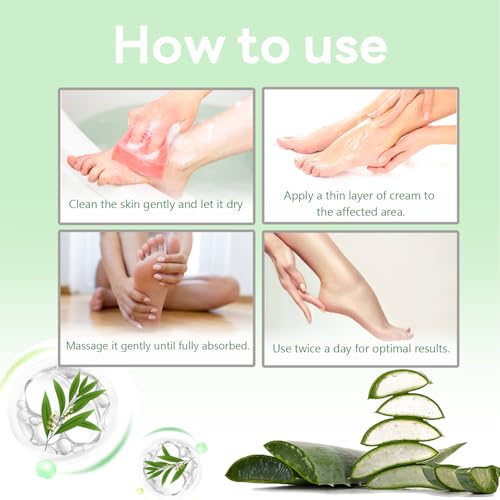 60% Urea Cream Stick with Tea Tree Oil & Aloe Vera, Maximum Strength Foot Cream for Dry Cracked Heels, Feet Callus Remover, Dead Skin Exfoliator, Moisturizing Lotion for Hands, Knees, Elbows - 1.41oz - Image 6