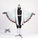 [ENDIANDUO] 鬼滅の刃飾り 胡蝶 しのぶ コスプレ コスチューム レディース 隊服 大人用 変装仮装 衣装 学園祭 文化祭 宴会 ハロウィン クリスマス cosplay 男女共用 (S,胡蝶 しのぶ)